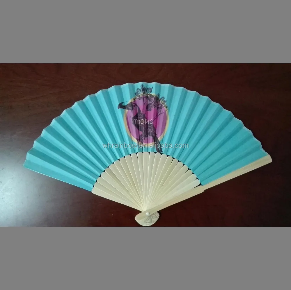 Ручной бумажный Складной вентилятор с бамбуком
