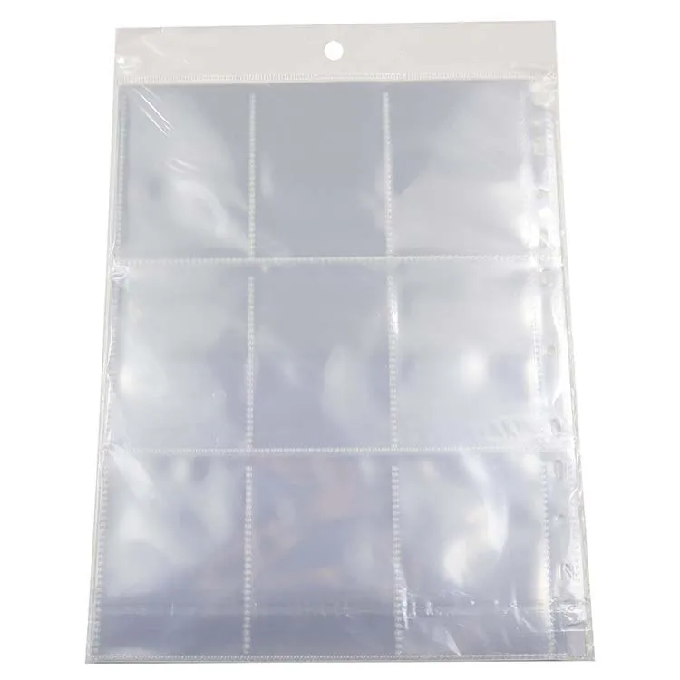 
Прозрачный пластиковый Карманный держатель для карт с 11 отверстиями 