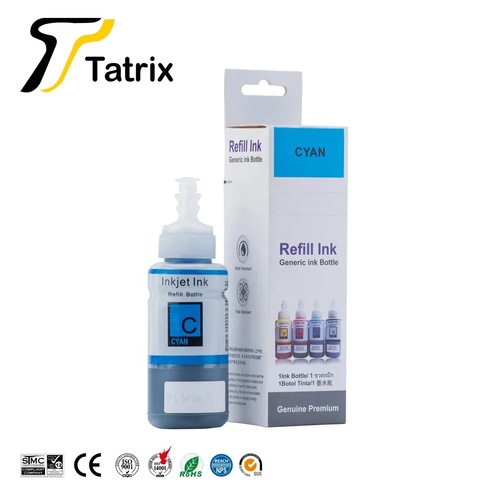 
Tatrix T664 T6641 100 мл высококачественные цветные чернила для струйной печати на водной основе 664 T664 T6641 - T6644 для Epson L200 