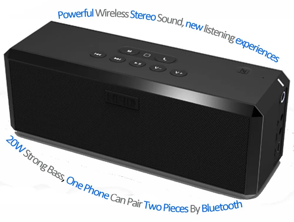 2021 горячая Распродажа гаджеты Профессиональный двухканальный стерео 20 Вт Bluetooth динамик