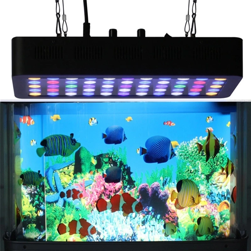 
Новое поступление, интеллектуальное управление Wi-Fi, 165 Вт, коралловый риф, морской светодиодный аквариумный светильник для аквариума croal reef 