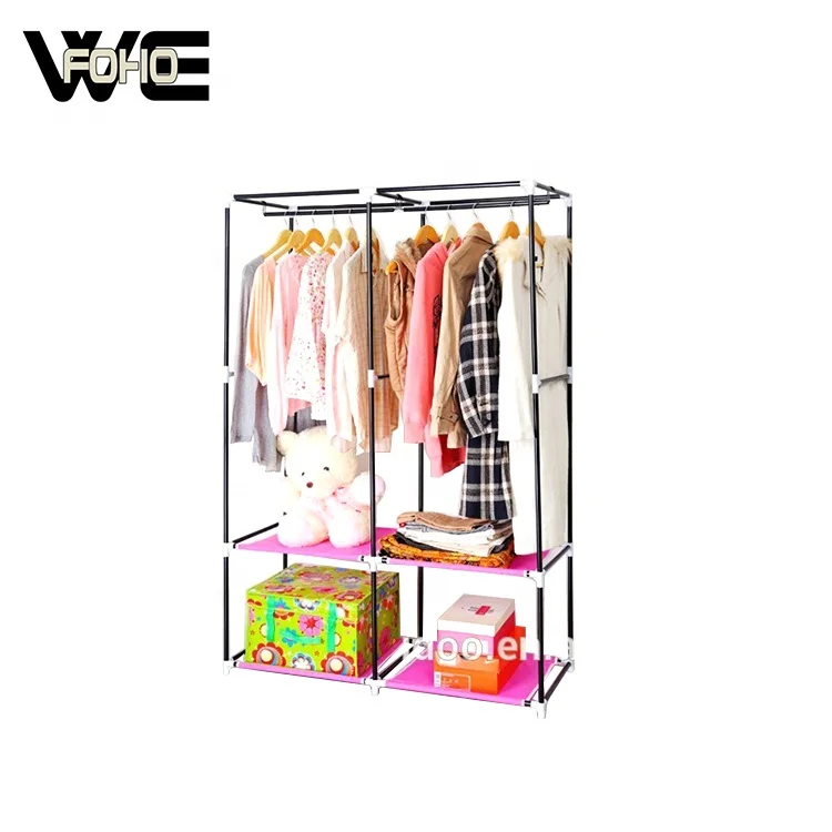 
Прочный двухцветный складной пластиковый шкаф для одежды 