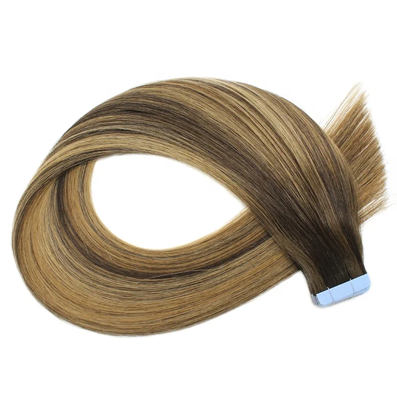 Большой запас, высококачественные натуральные волосы 100, человеческие волосы Remy с двойной лентой для наращивания