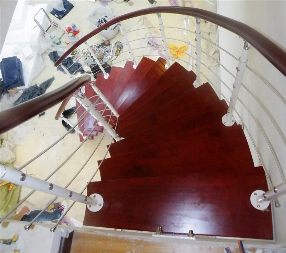 
Современная Красная деревянная лестница нового дизайна для помещений 