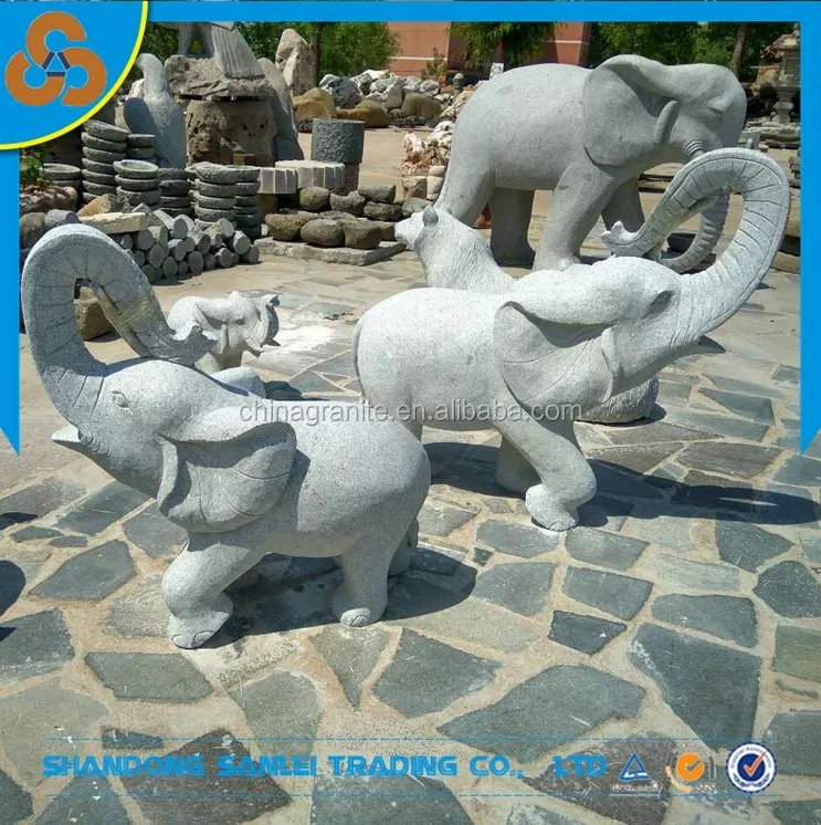 
Высококачественная статуя слона водяной фонтан 