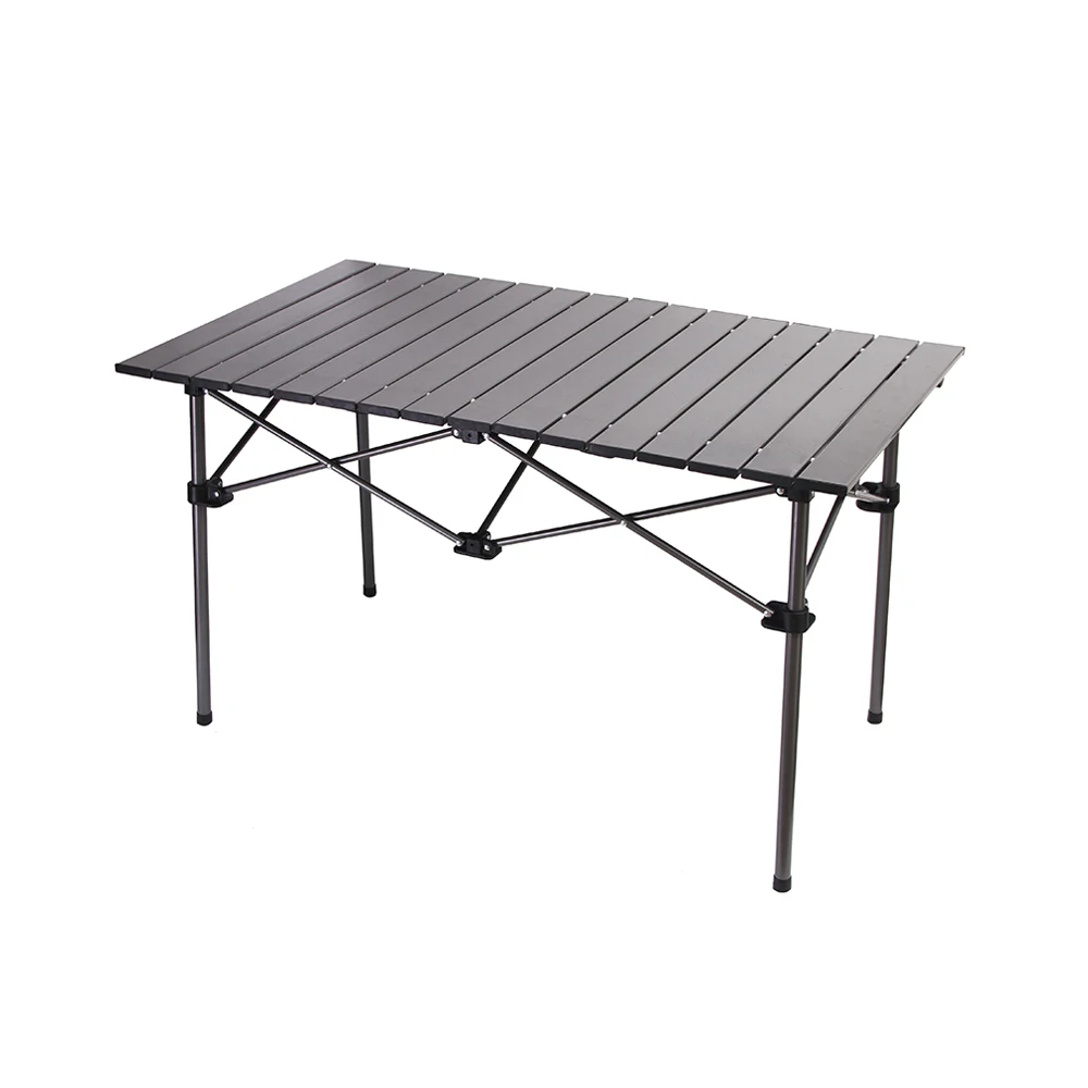 
 Переносной стол с алюминиевой столешницей и стальной рамой  