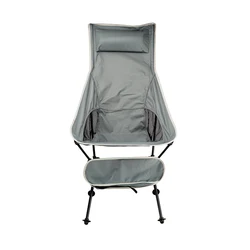 Портативное ультралегкое складное кресло для кемпинга с высокой спинкой и логотипом на заказ