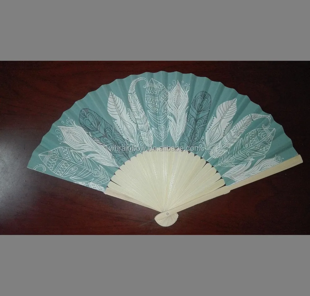 Ручной бумажный Складной вентилятор с бамбуком