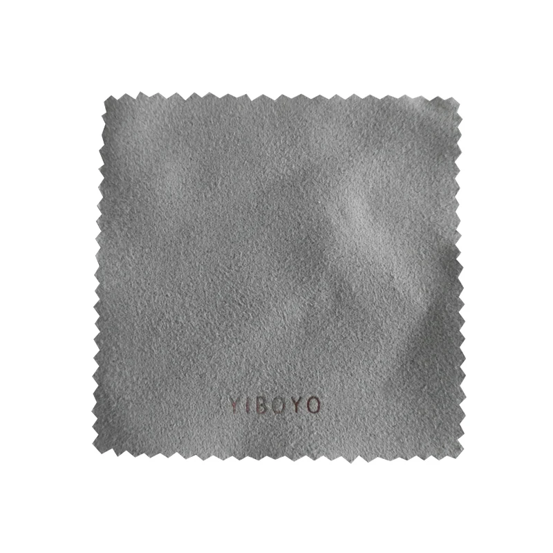 Серая антипотускнеющая Серебряная Золотая ткань для полировки ювелирных изделий с горячей печатью логотипа