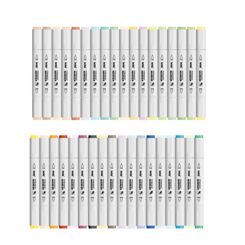 
Набор цветных двусторонних маркеров, 36 шт. в упаковке 