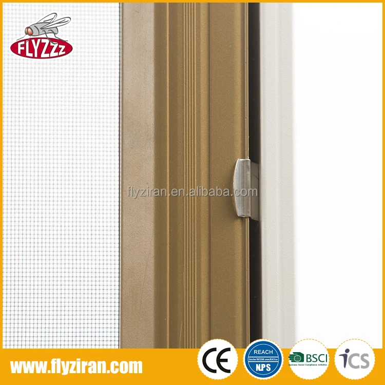 Высококачественные двустворчатые пыленепроницаемые выдвижные двери с защитой от насекомых