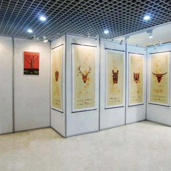 
Портативная выставочная стена для художественной выставки 