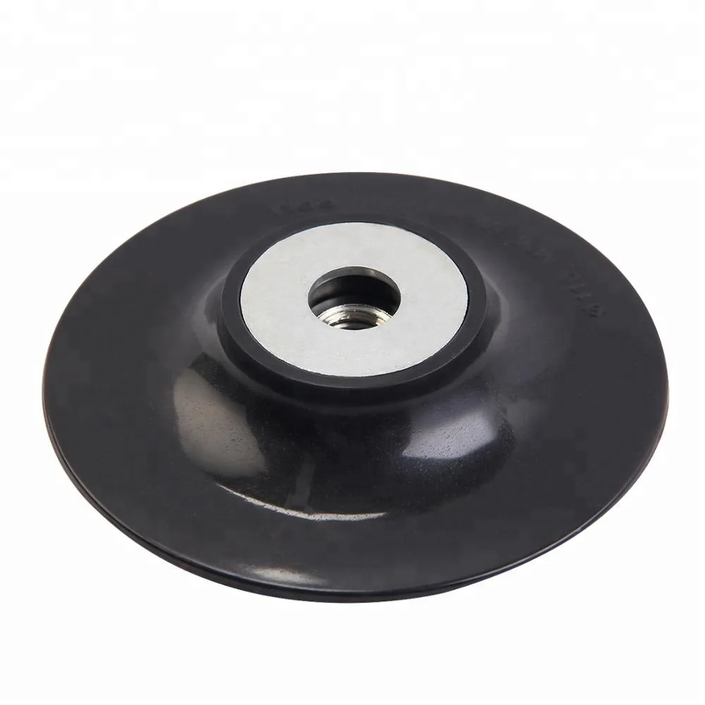 
Профессиональная М10, 14 черная резиновая подложка с резьбой под гайку для угловых шлифовальных машин и откидных дисков 