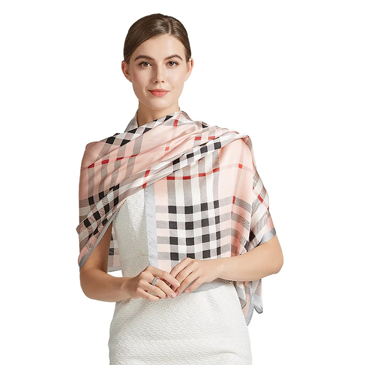 Роскошные шарфы женский шелковый шарф на заказ из 100% чистого шелка с цифровым