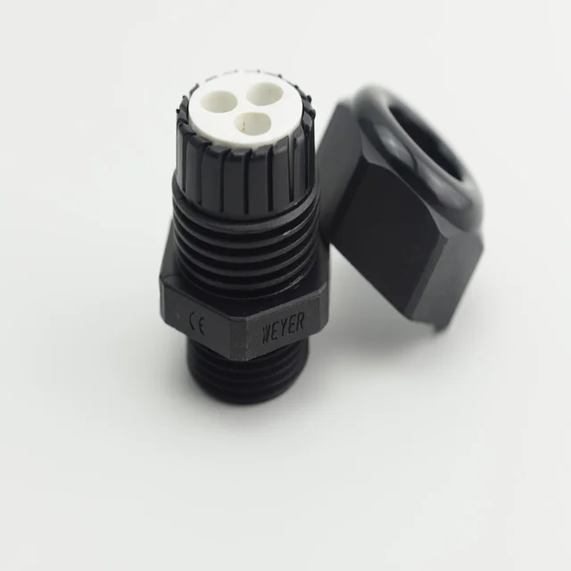
 Серый, белый, черный нейлоновый водонепроницаемый пластиковый кабельный сальник Atex для электрического оборудования управления  