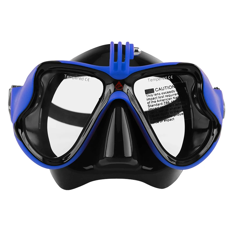 Крепление для камеры большая оправа закаленное стекло объектив силиконовая маска юбка ремень очки для подводного плавания маска для дайвинга для взрослых