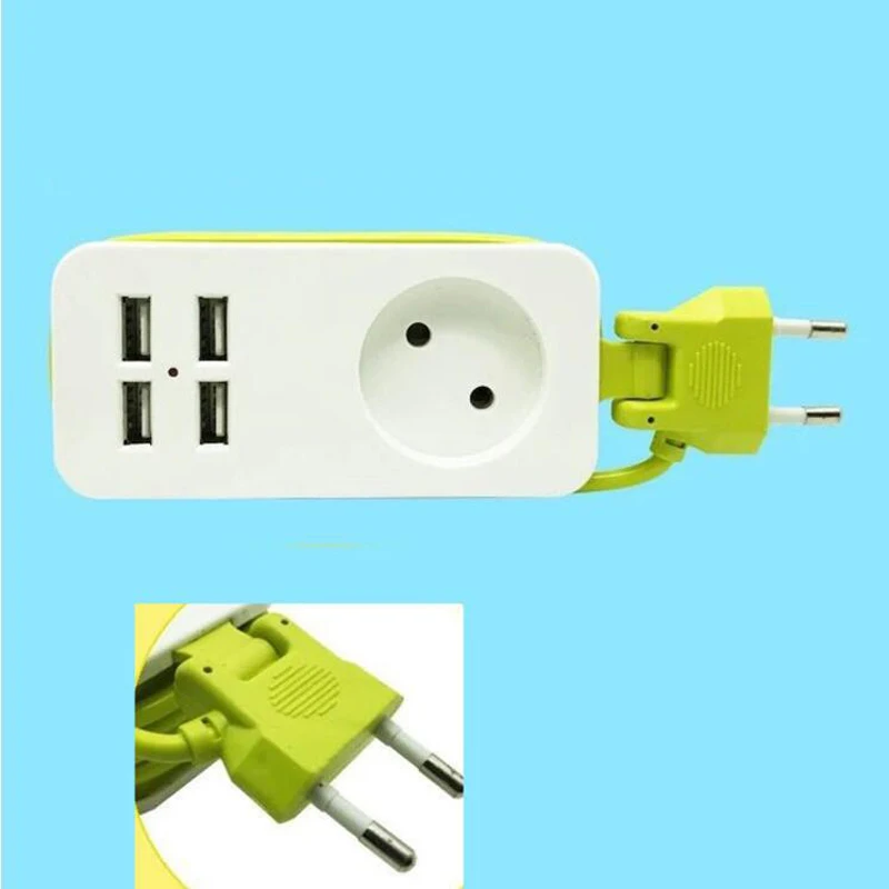 Настольное зарядное устройство USB с европейской вилкой, портативный удлинитель, электрический стабилизатор напряжения, регламент enchufe, умный дорожный удлинитель, розетка