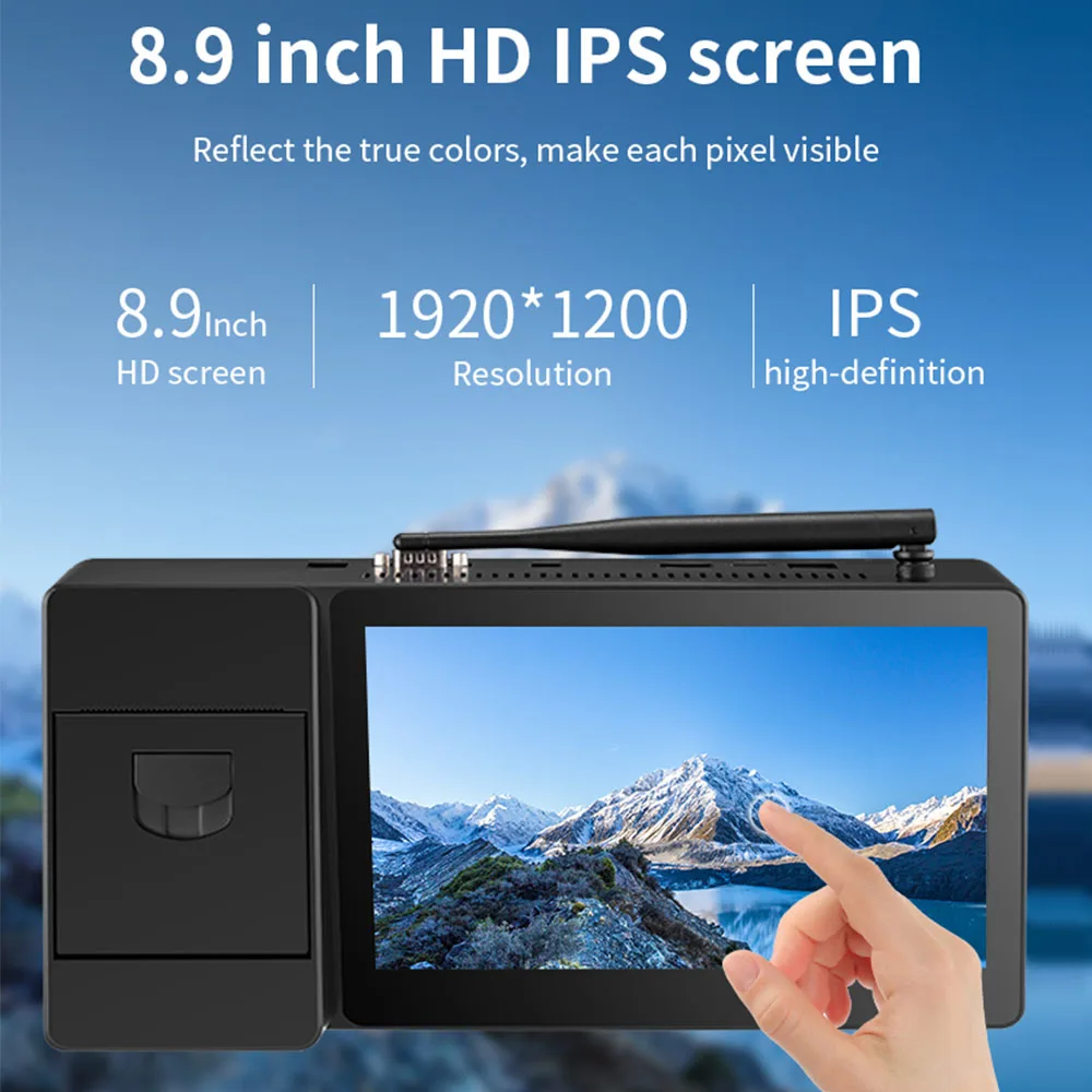 
 PIPO X3 windows android 8,9 дюймовый сенсорный экран терминальный принтер pos дисплей планшетный компьютер все в одной системе  
