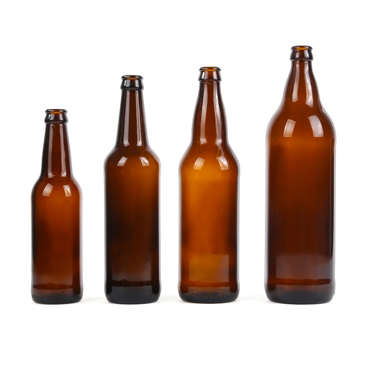 Оптовая продажа, пивная бутылка из янтарного стекла объемом 250 мл, 330 мл, 500 мл