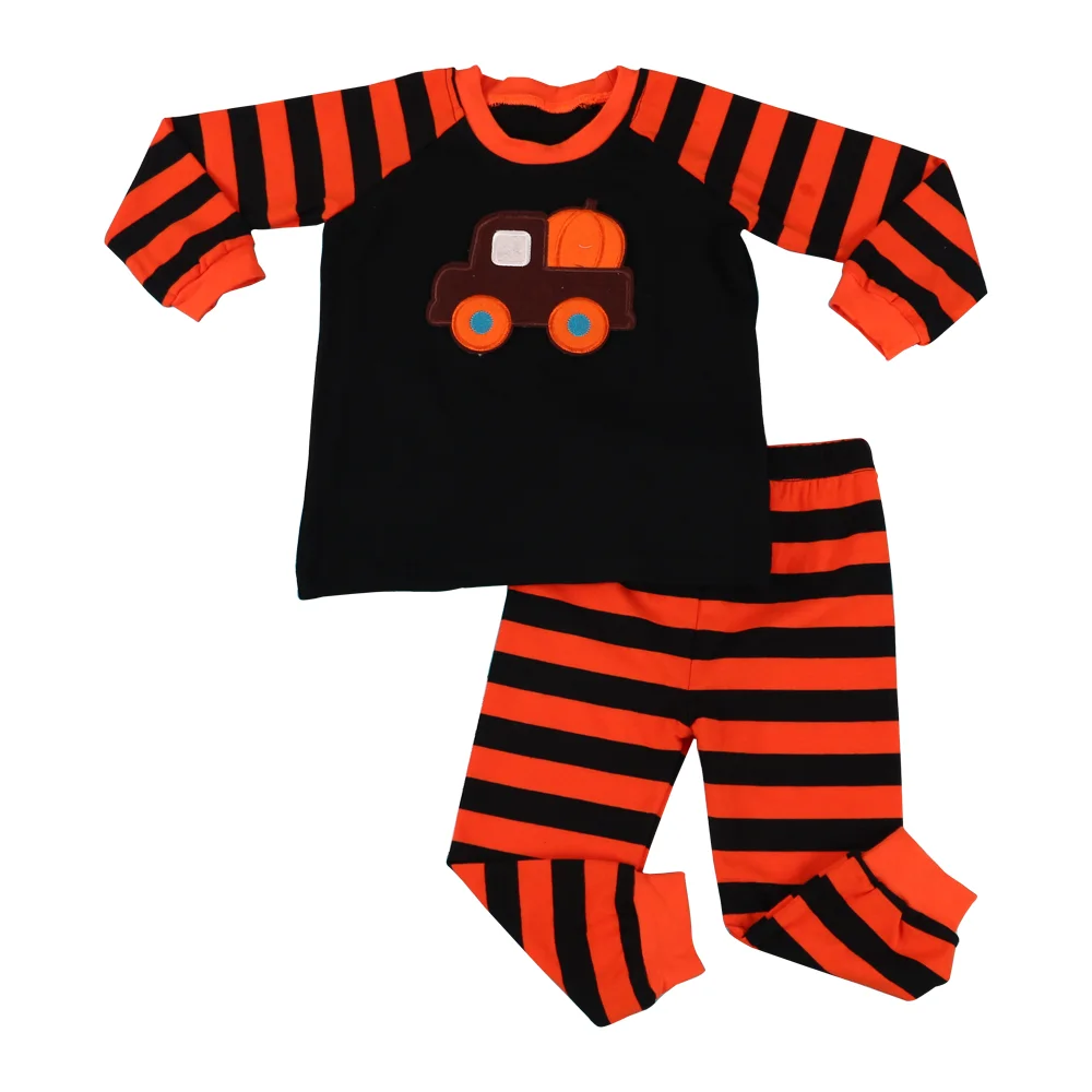 
Детская одежда на заказ, Осенняя детская пижама в полоску с длинным рукавом, пижама с мультяшным рисунком для мальчиков 
