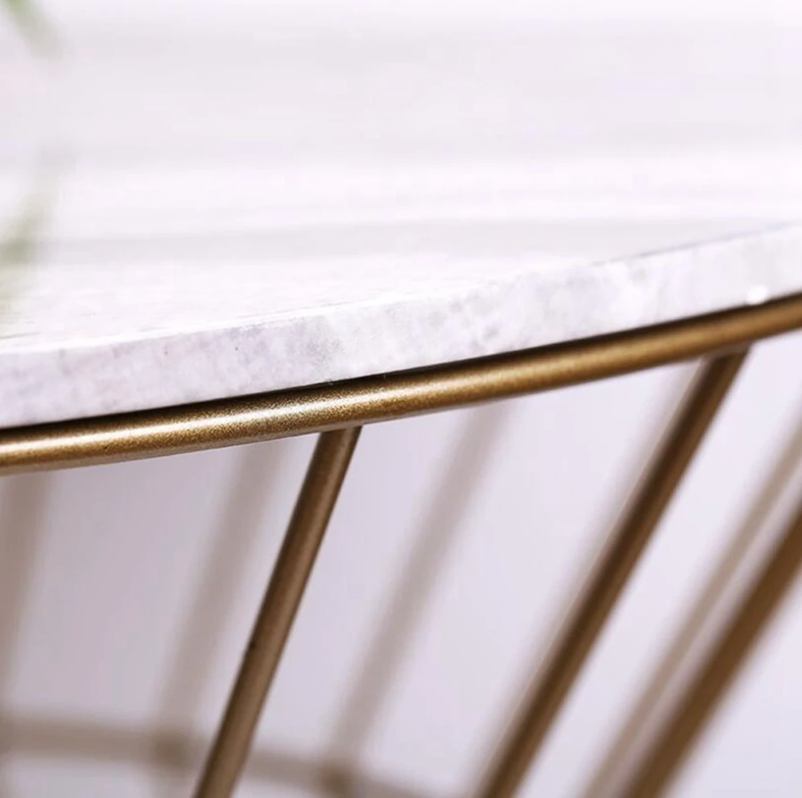 
Круглый стеклянный кофейный столик с металлической рамкой по заводской цене 