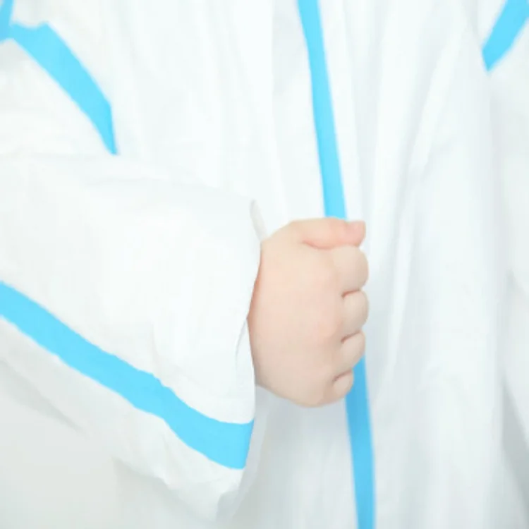 Aeofa индивидуальный полипропиленовый + полиэтиленовый одноразовый костюм для защиты от воды Детский микропористый детский белый Одноразовый комбинезон