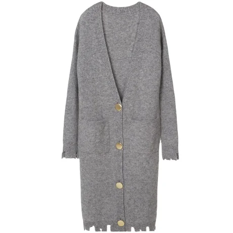 2020 оптовая продажа; Модное популярное рекомендуем в винтажном стиле колледж свитер для повседневной носки женские длинный кардиган рабочая одежда пальто-свитер