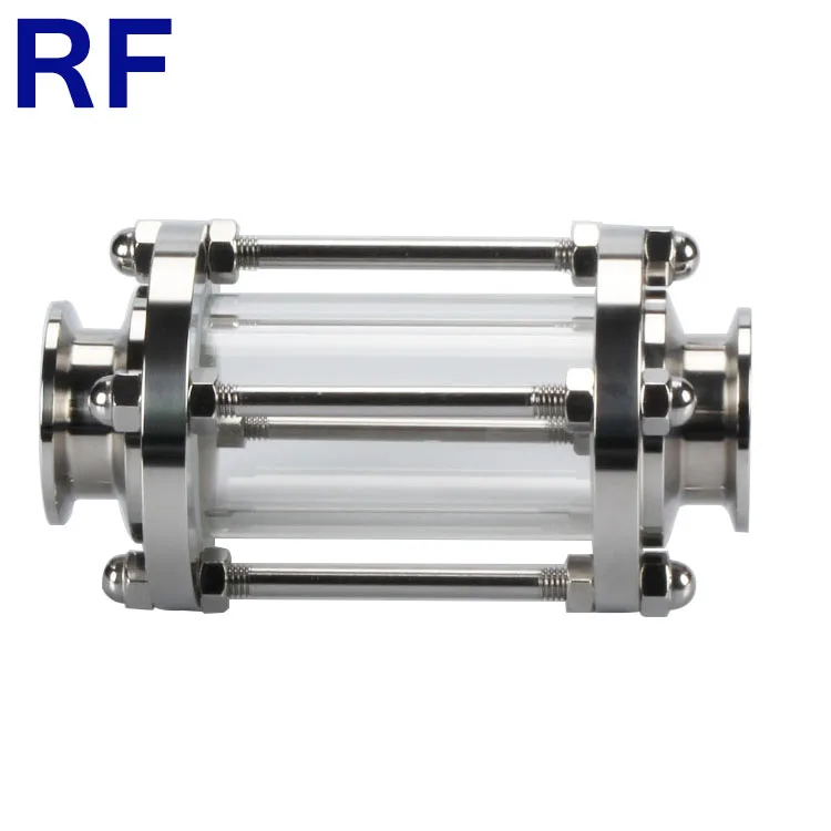 
RF санитарная нержавеющая сталь 304 316L тройной зажим прямой трубчатый Смотровое стекло 