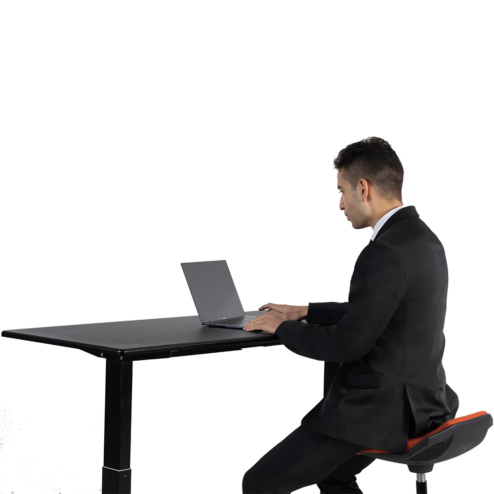 Ручная рукоятка регулируемая высота сидеть на столе компьютерный стол с деревянным рабочим столом