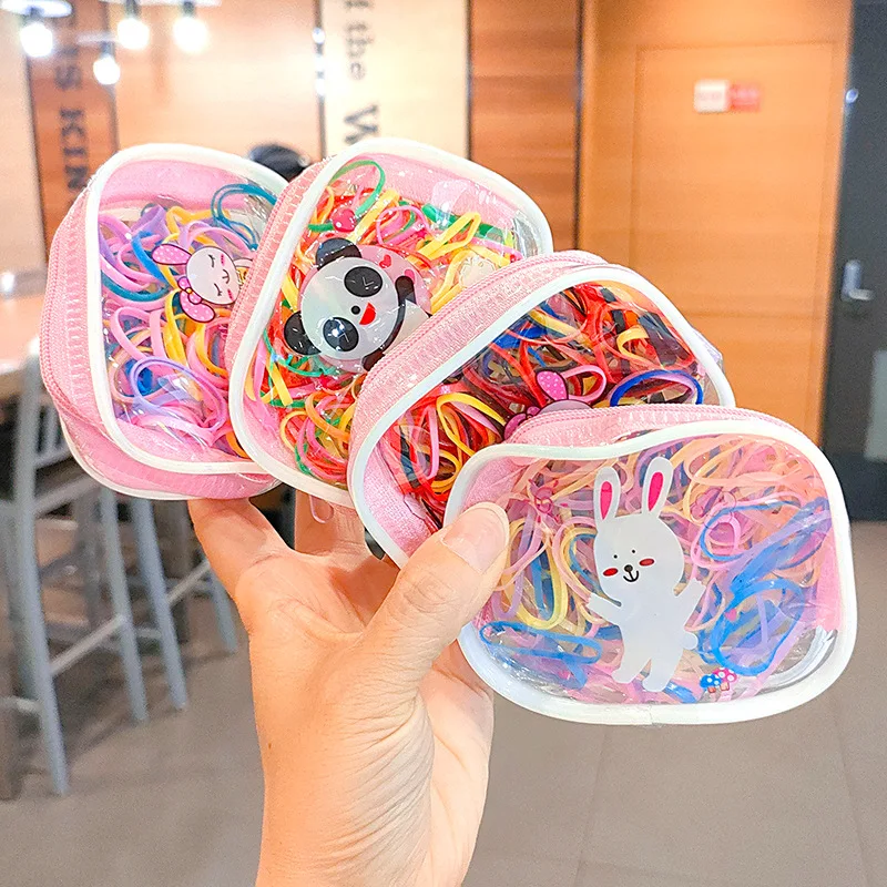 Colorful Elastic Rubber Bands One-time Hair Bands Hair Tie Ponytail holders Rainbow DIY Loom Bands Bracelets Accessories.jpg