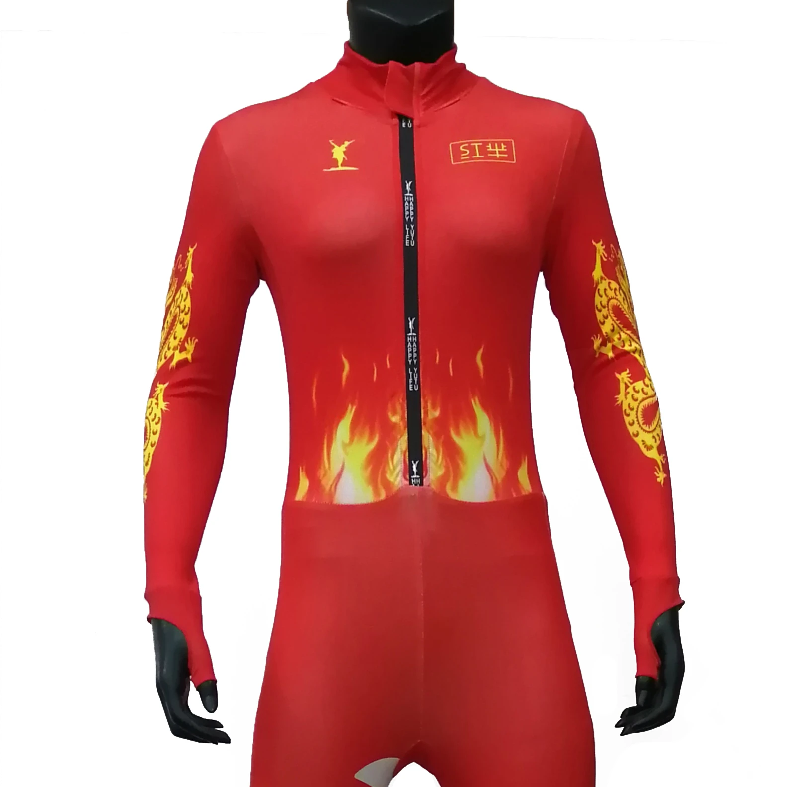 
Индивидуальный дизайн, удобный костюм для скоростного гоночного катания на коньках с короткой дорожкой, высококачественный костюм 