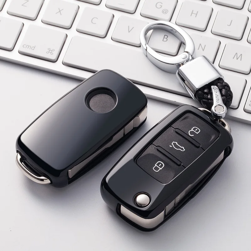 
QY Чехол для автомобильного ключа чехол для автомобильного ключа подходит для Volkswagen Suteng ТПУ полупакет мягкий резиновый чехол для ключа простой в использовании 
