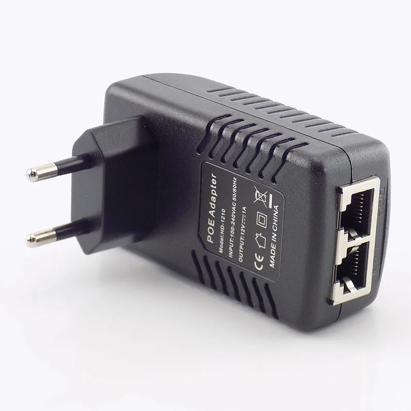 12V 1A POE Injector Wall Plug POE Switch Power Supply Adapter Wireless Ethernet Adapter For IP Camera CCTV US/EU Plug G16