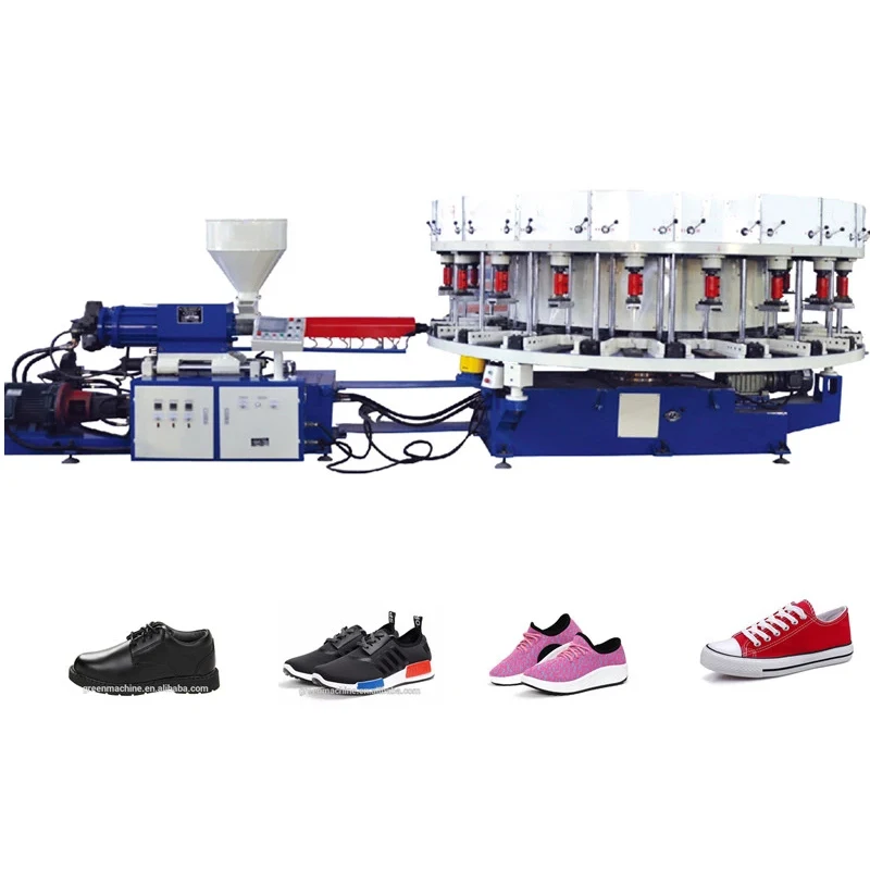 Automatic pvc tpr plastic slipper air blowing shoe making machine shoes sandal