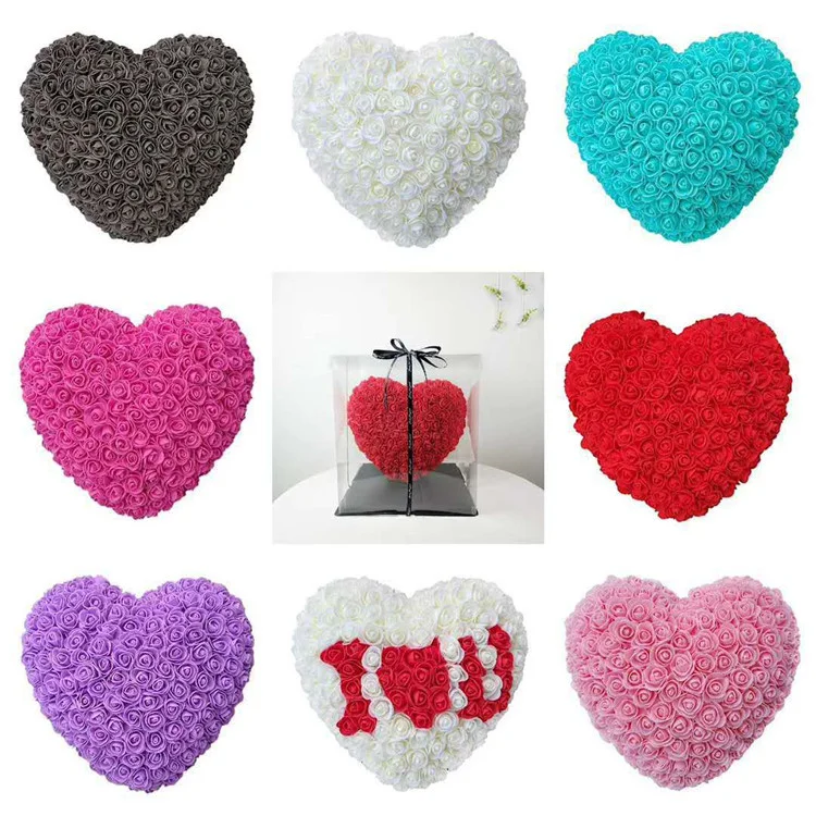 Wholesale Mothers Day Valentine Day Wedding Best Wishes Luxury Gift Musical Rose Bear Eternal Roses In Pvc Acrylic Jewelry Box