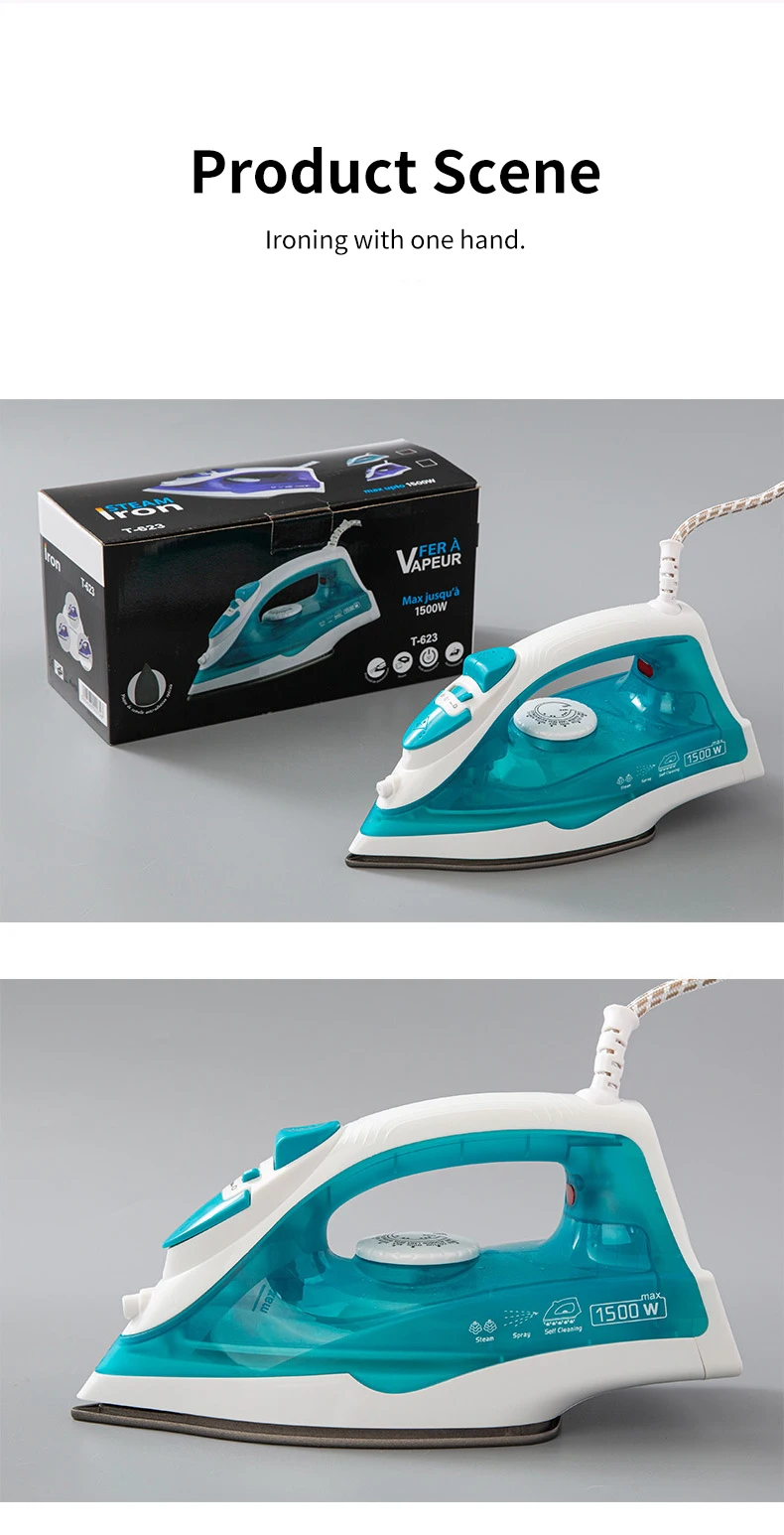 Convenient Triangle Design Powerful Steam Portable Light Handheld Comfort Electric Iron for Clothes