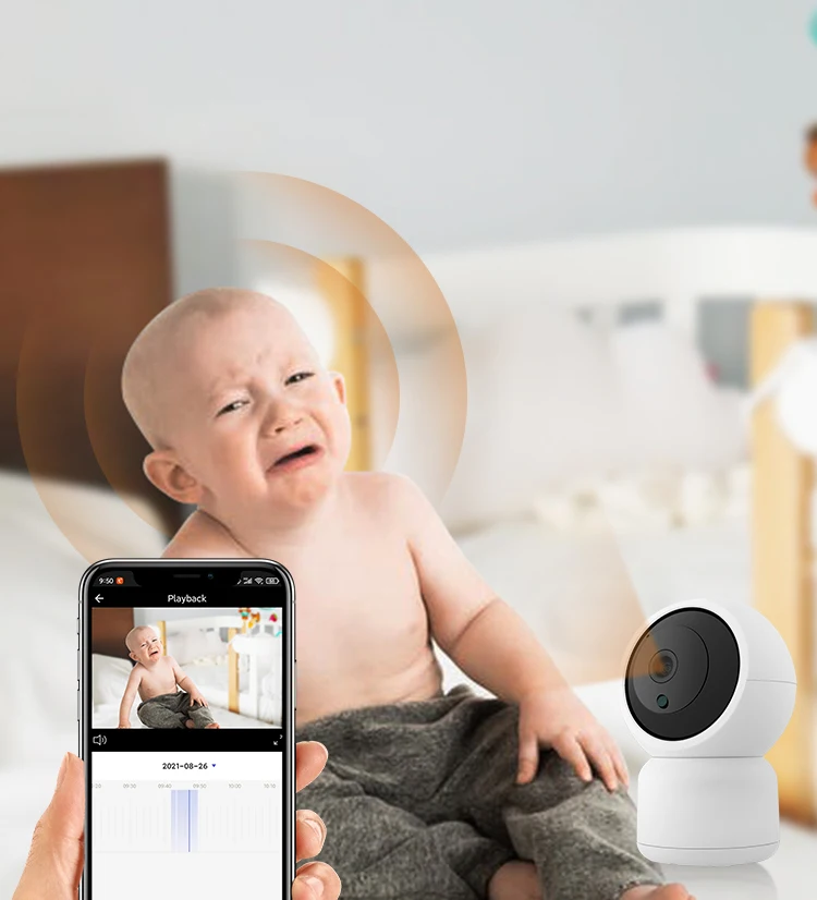Дистанционный мониторинг push-уведомления cctv домашняя детская камера с автоматическим движением 1080p H.264 видеоняня Wi-Fi камера