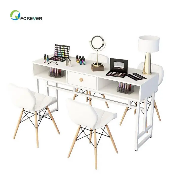Лидер продаж, столы для ногтей в современном минималистичном стиле, деревянный стол для маникюрного салона