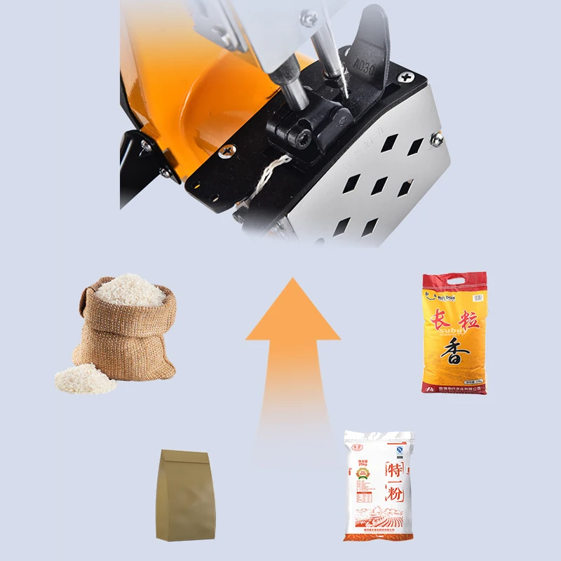 Ручная портативная мини-швейная машина для упаковки риса