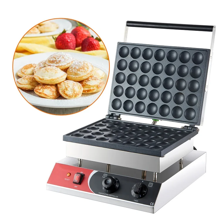Commerical 50 mini dutch poffertjes grill electric pancake waffle maker dorayaki machine poffertjes waffle machine