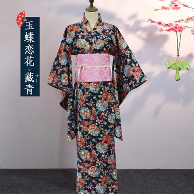 Японское традиционное японское кимоно из 2021 хлопка в японском стиле