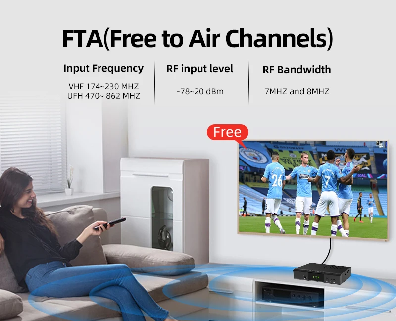 1080P MPEG 4 DIGITAL EWS DVB T2 SET TOP BOX