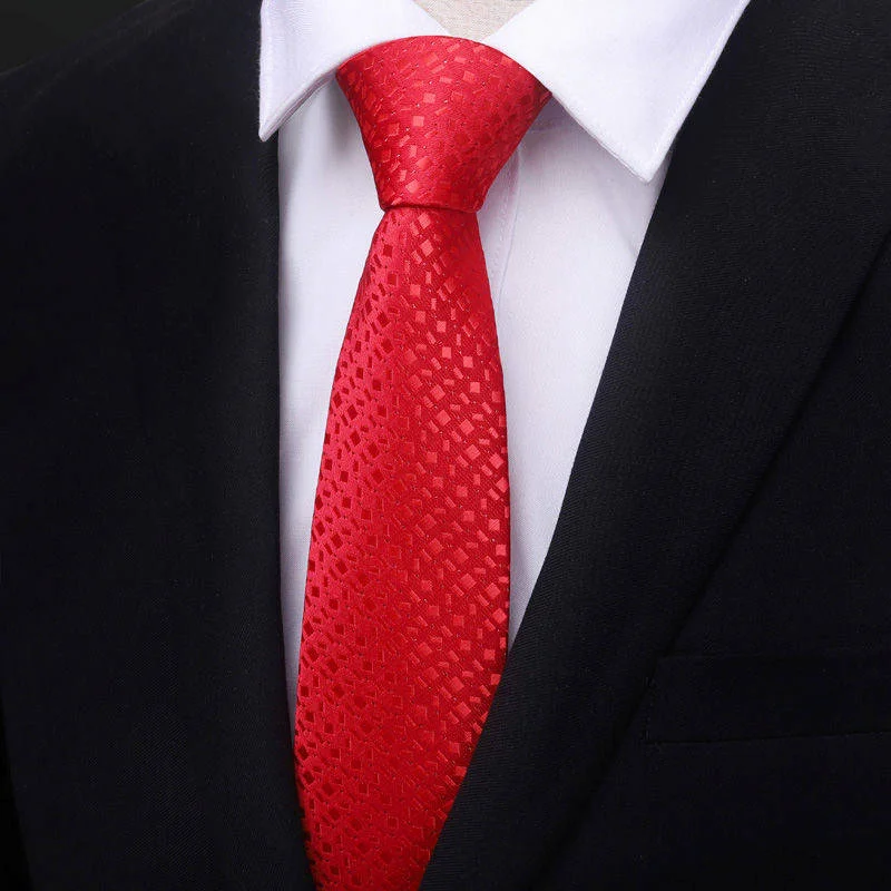 Корейская версия деловой одежды красный галстук для свадьбы и жениха 8 см Мужская официальная одежда