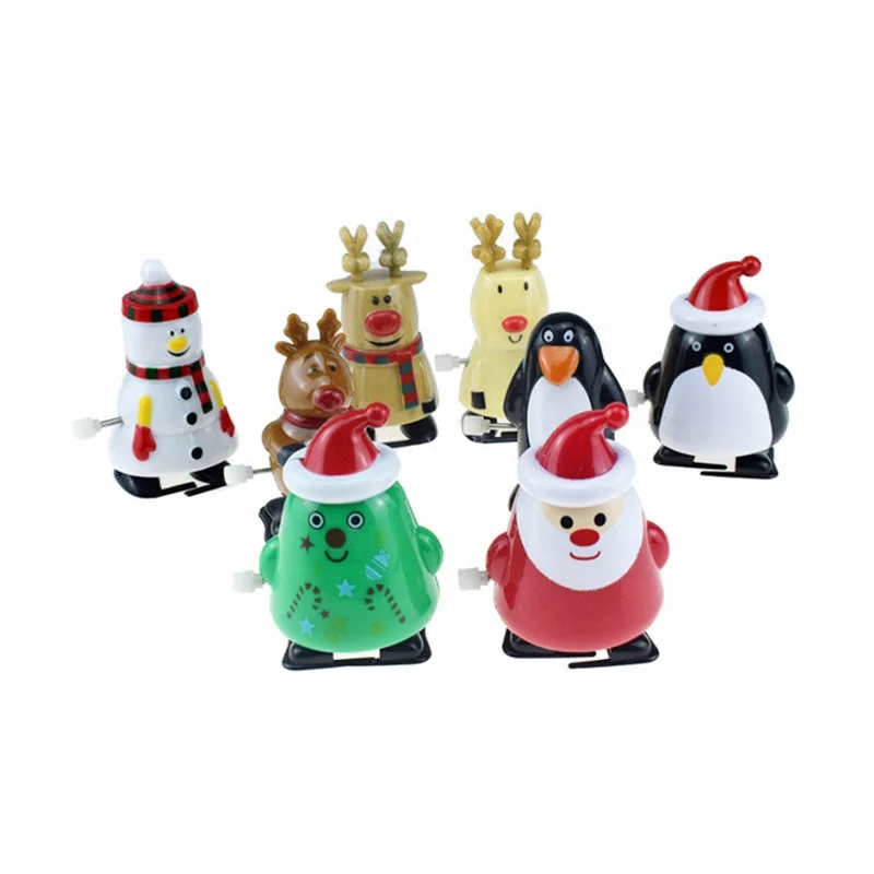 Рождественские заводные мини-игрушки в виде животных, детские игрушки для вечеринки в честь Дня рождения мальчика и девочки, рождественский подарок