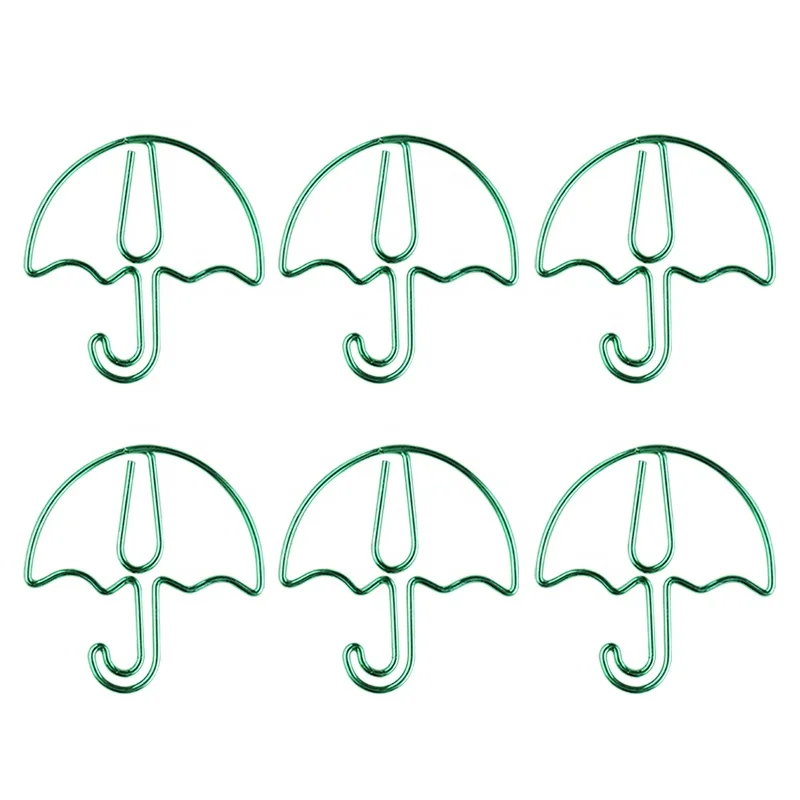 Универсальные Металлические зажимы в форме зонта с зеленым покрытием