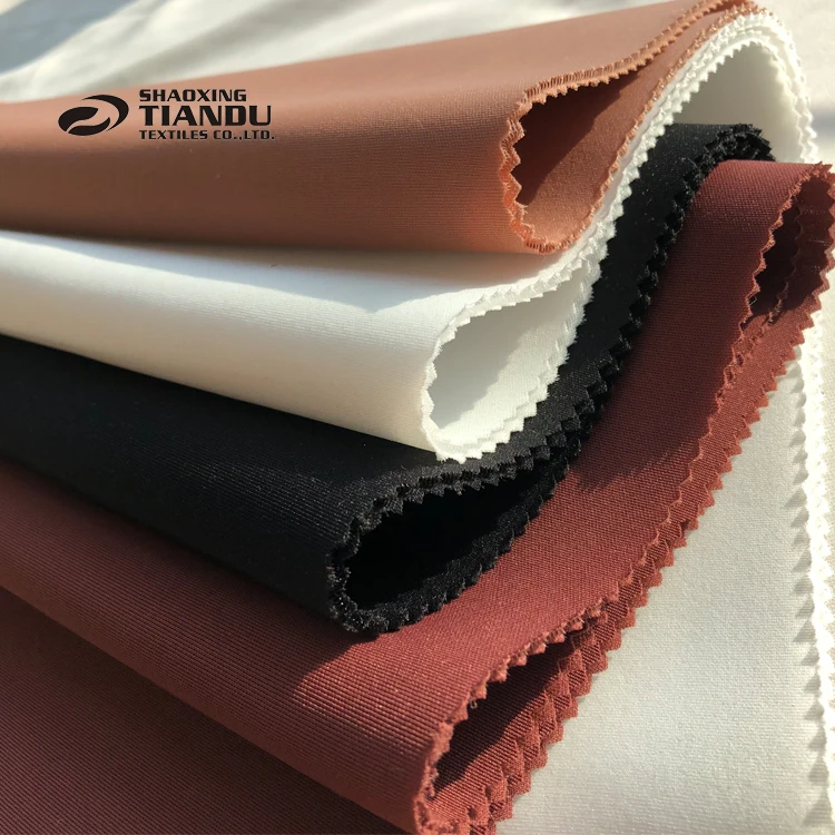
Shaoxing Tiandu текстиль воздушный слой подводное плавание ткань полиэстер Спандекс Трикотажная Ткань 