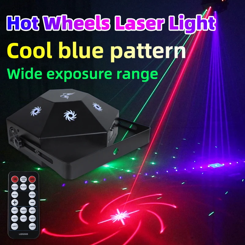 
YSH сценический светильник, 8 глаз, горячие колеса, диско-лазерный светильник, DJ, диско, KTV, бар, вечеринка, светодиодная лампа, декоративный проектор 