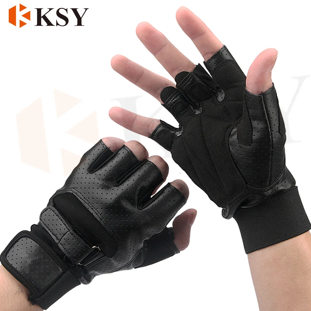 
Спортивные прочные удобные перчатки с открытыми пальцами для фитнеса для тяжелой атлетики для мужчин и женщин 