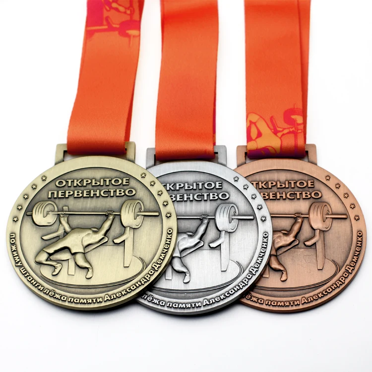 
 Дешевая металлическая спортивная медаль на заказ  