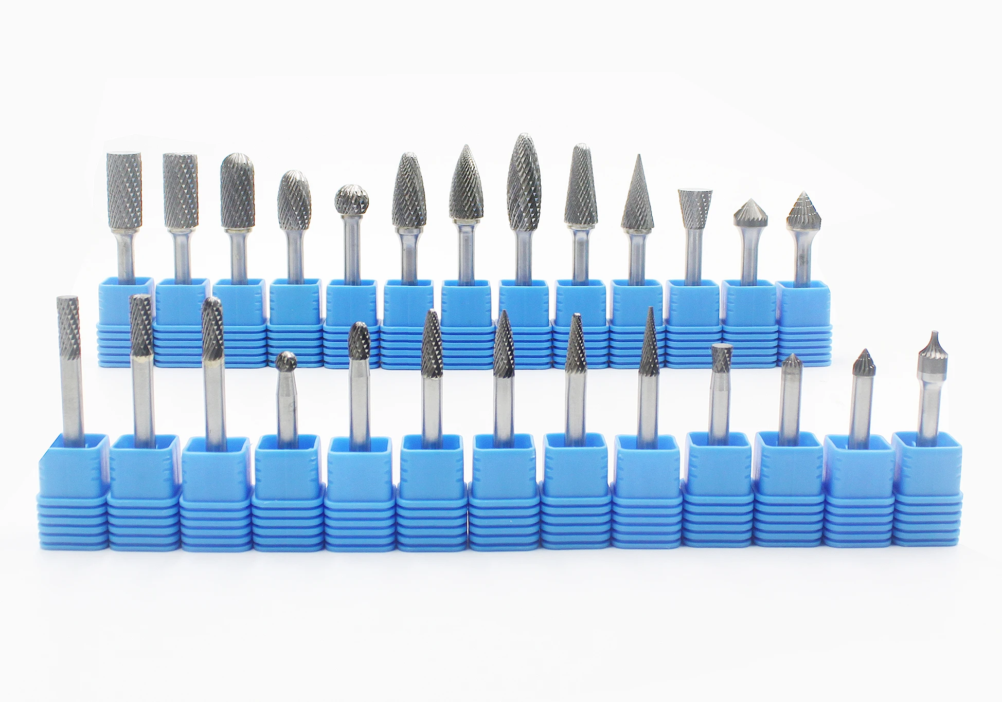 Tungsten Grinder Carbide Burr 1/4" Shank Double Cut Die Grinder Bits Rotary Bits Cutting Burrs For Wood Carving Metal Working